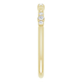 14K Yellow 1/10 CTW Diamond Stackable Ring - 124033601P photo 4