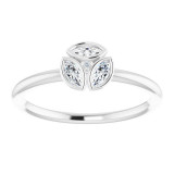 14K White 1/5 CTW Diamond Ring - 122975600P photo 3