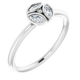 14K White 1/5 CTW Diamond Ring - 122975600P photo