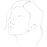 14K Yellow Freshwater Cultured Pearl Earrings - 86805601P photo 3