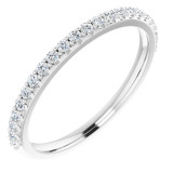 14K White 1/4 CTW Diamond Anniversary Band - 123274600P photo