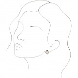 14K Rose Amethyst & 1/3 CTW Diamond Earrings - 868896036P photo 3