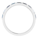 14K White 5/8 CTW Diamond Straight Baguette Anniversary Band - 123178604P photo 2
