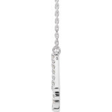 14K White 1/4 CTW Diamond Art Deco 18 Necklace - 86916615P photo 2