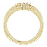 14K Yellow 1/3 CTW Diamond Negative Space Ring - 124050601P photo 2