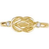 14K Yellow .06 CTW Diamond Knot Ring - 67736121611P photo 3