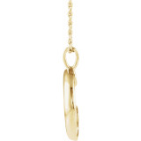 14K Yellow Crescent Moon 16-18 Necklace - 86693601P photo 2