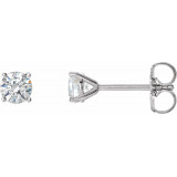 14K White 3/4 CTW Diamond 4-Prong Cocktail-Style Earrings - 297626016P photo