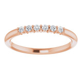 14K Rose 1/8 CTW Diamond Stackable Ring - 123288602P photo 3