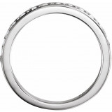 14K White 5/8 CTW Diamond Band for 7.4 & 8.2 mm Round Engagement Ring - 67708125P photo 2