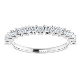 14K White 1/2 CTW Diamond Anniversary Band - 12318060000P photo 3