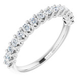 14K White 1/2 CTW Diamond Anniversary Band - 12318060000P photo