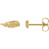 14K Yellow Angel Wing Earrings - 86910601P photo