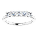 14K White 1/2 CTW Diamond Anniversary Band - 1238736000P photo 3