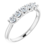 14K White 1/2 CTW Diamond Anniversary Band - 1238736000P photo