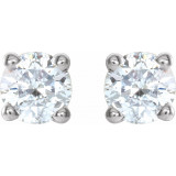 14K White 1/4 CTW Diamond Earrings - 187470190P photo 2