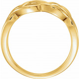 14K Yellow 9 mm Criss-Cross Ring - 51512102P photo 2
