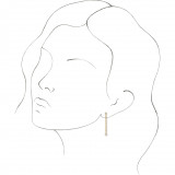 14K Yellow 1/5 CTW Diamond Bezel Set Chain Earrings - 65346360001P photo 3
