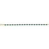14K Yellow Lab-Grown Emerald 7.25 Bracelet - 65153960002P photo 2
