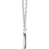 14K White 3/8 CTW Diamond Rectangle 16-18 Necklace - 65188760001P photo 2
