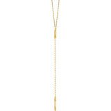 14K Yellow Circle & Bar Y 16-18 Necklace - 5172160001P photo 2