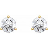 14K Yellow 3/4 CTW Diamond Earrings - 6623460049P photo 2