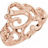 14K Rose Metal Fashion Ring - 540022474P photo