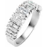 14K White 3/4 CTW Diamond Anniversary Band - 653559601P photo