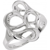 14K White Freeform Ring - 50856094P photo