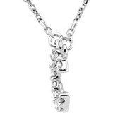 14K White Initial C 1/8 CTW Diamond 16 Necklace - 67311102P photo 2