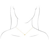 14K White Engravable 12x11 mm  Heart 16-18 Necklace - 867741000P photo 4