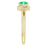 14K Yellow Emerald & .04 CTW Diamond Ring - 719936004P photo 4