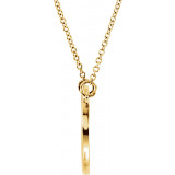 14K Yellow Circle 16 Necklace - 85873100P photo 2