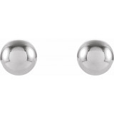 14K White 3 mm Ball Stud Earrings - 2393260013P photo 2