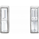 14K White 1/2 CTW Diamond Earrings - 863396001P photo 2