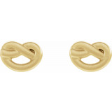 14K Yellow Knot Earrings - 86638601P photo 2