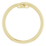 14K Yellow Looped Bypass Ring - 52057102P photo 2