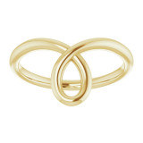 14K Yellow Looped Bypass Ring - 52057102P photo 3