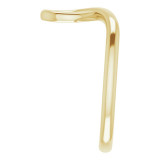 14K Yellow Looped Bypass Ring - 52057102P photo 4