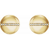 14K Yellow .04 CTW Diamond Circle Earrings - 862406005P photo 2