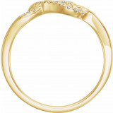 14K Yellow 1/10 CTW Diamond Knot Ring - 65245560000P photo 2