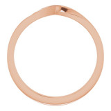 14K Rose 3 mm Stackable Twist Ring - 51734103P photo 2