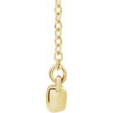 14K Yellow 1/2 CTW Diamond French-Set Bar 18 Necklace - 86969726P photo 2