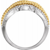 14K White & Yellow 1/4 CTW Diamond Ring - 65214860000P photo 2