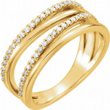14K Yellow 1/4 CTW Diamond Ring - 123138601P photo