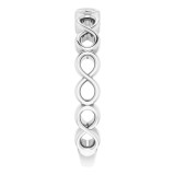 14K White Infinity Stackable Ring - 51703101P photo 4
