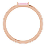 14K Rose Pink Tourmaline Stackable Ring - 122887621P photo 2