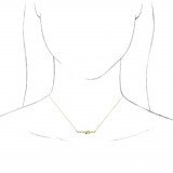 14K Yellow Peridot & 1/10 CTW Diamond 16 Necklace - 86812656P photo 3