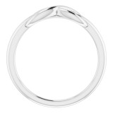 14K White Infinity-Style Ring - 51749101P photo 2