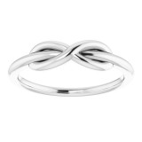 14K White Infinity-Style Ring - 51749101P photo 3